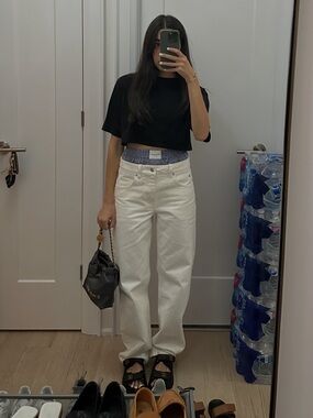 Alexander wang boxer effect jeans